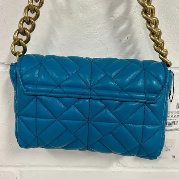 ZARA Quilted Chain Shoulder Bag Purse - Picture 8 of 12